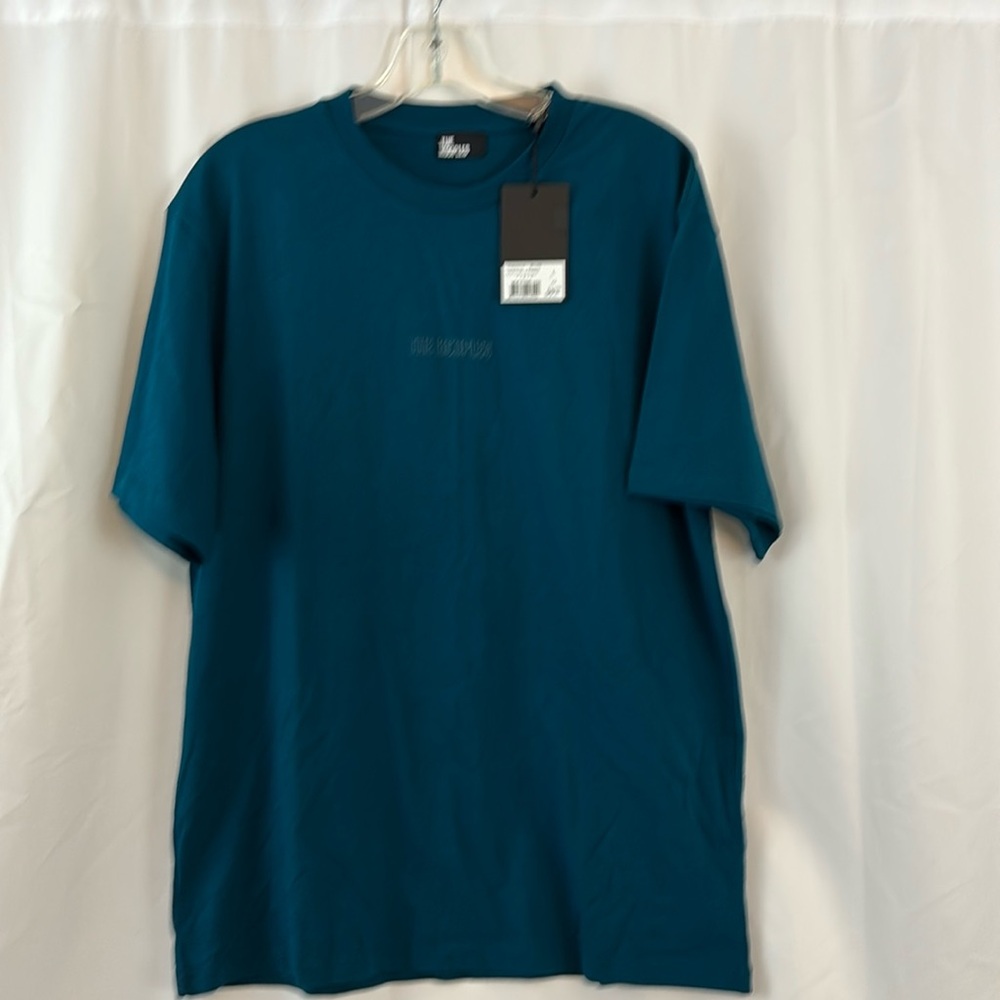 NWT The Kooples SzL teal logo t-shirt…